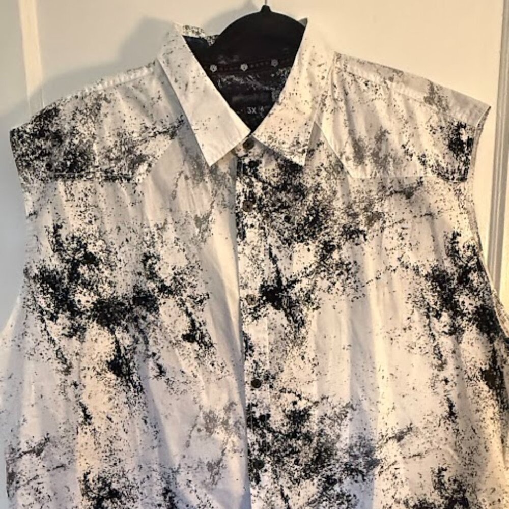 WORNSTAR MEN'S 3X BIG MAN SLEEVELESS ROCKER SHIRT